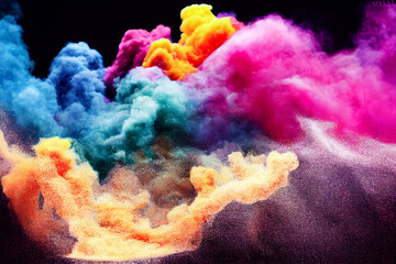 Fototapeta na wymiar Colorful Smoke 