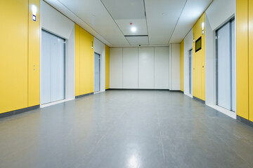 Elevator hall in a modern elegant building