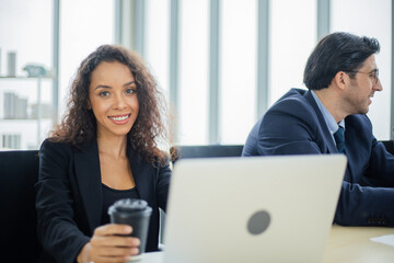 Business people working in conference room