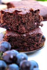 chocolate cake with nuts