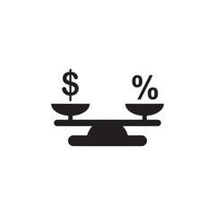 Scale of Justice, Law, Attorneys Icon Vector Illustration Design
