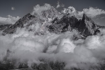 misty mountain landscape