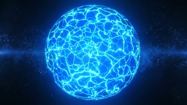 This stock motion graphics shows an abstract background with an energy ball. This background will decorate your projects.