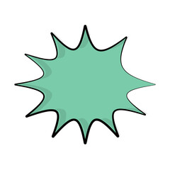 cartoon shape bubble