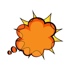 cartoon shape bubble