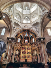 Fototapeta na wymiar Metropolitan Cathedral–Basilica of the Assumption of Our Lady of Valencia. Valencia, Spain.