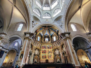 Fototapeta na wymiar Metropolitan Cathedral–Basilica of the Assumption of Our Lady of Valencia. Valencia, Spain.