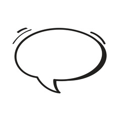 Naklejka premium cartoon bubble line 