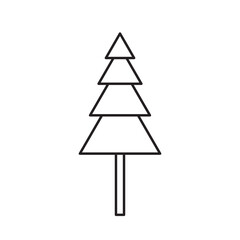 Fototapeta premium Christmas Tree Icon Vector Illustration Flat Design, Christmas Pine Tree Icon Vector Style 