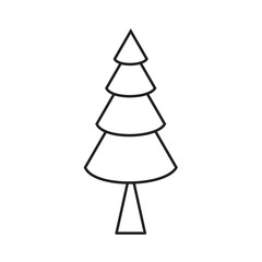 Christmas Tree Icon Vector Illustration Flat Design, Christmas Pine Tree Icon Vector Style 