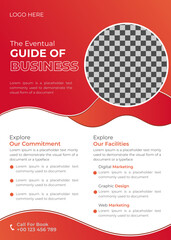 Modern brochure template flyer design vector template