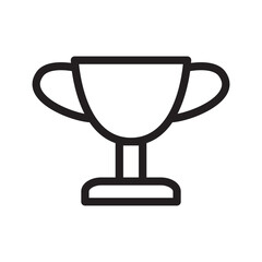 Trophy Icon in Trendy Flat Style