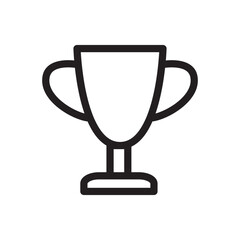 Trophy Icon in Trendy Flat Style