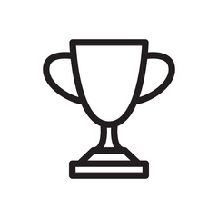Trophy Icon in Trendy Flat Style