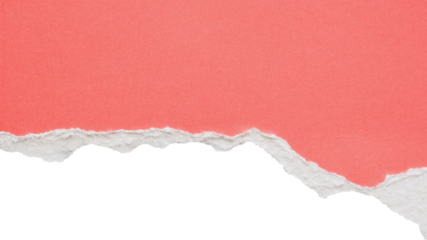 pink ripped paper torn edges strips isolated on white background