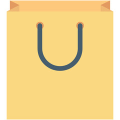 Shopping Bag Colored Vector Icon