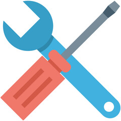 Repair Tools Colored Vector Icon