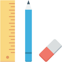Draft Tools Colored Vector Icon