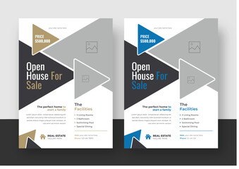 Creative Real estate Flyer Design Template, home for sale, house sale