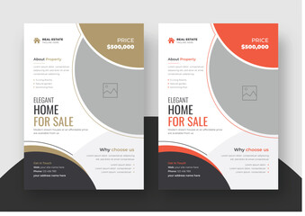 Professional home sale flyer design template, Real Estate Flyer Template