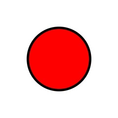 Button icon frame over white background