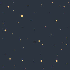 Night sky background stars and vector illustration - 535305656