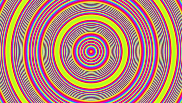 Colorful Trippy Psychedelic Background - Loop Abstract Fantasy Illusion Backdrop