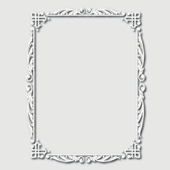 Frame, in the style of an ornament, Vector illustration eps 10, Art.