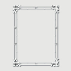 Frame, in the style of an ornament, Vector illustration eps 10, Art.
