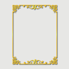 Frame, in the style of an ornament, Vector illustration eps 10, Art.