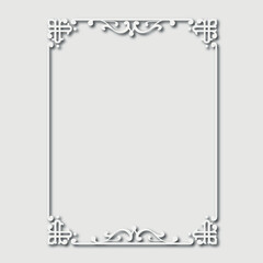 Frame, in the style of an ornament, Vector illustration eps 10, Art.