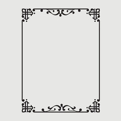 Frame, in the style of an ornament, Vector illustration eps 10, Art.