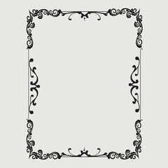 Frame, in the style of an ornament, Vector illustration eps 10, Art.