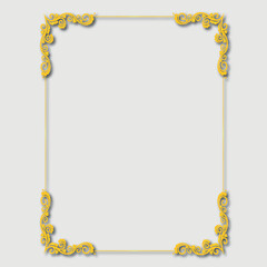 Frame, in the style of an ornament, Vector illustration eps 10, Art.