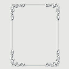 Frame, in the style of an ornament, Vector illustration eps 10, Art.