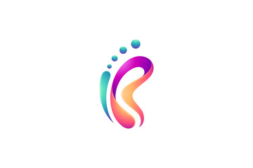 Butterfly logo with gradient colors