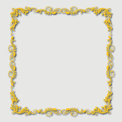 Frame, in the style of an ornament, Vector illustration eps 10, Art.
