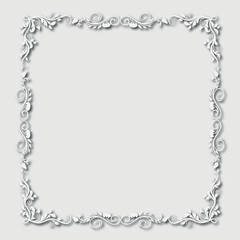 Frame, in the style of an ornament, Vector illustration eps 10, Art.