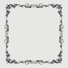 Frame, in the style of an ornament, Vector illustration eps 10, Art.