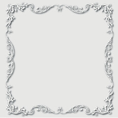 Frame, in the style of an ornament, Vector illustration eps 10, Art.