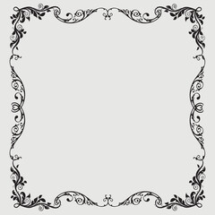 Frame, in the style of an ornament, Vector illustration eps 10, Art.