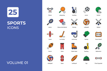 Sports icons collection.