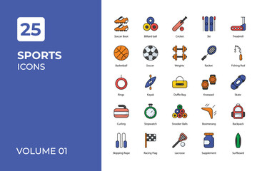 Sports icons collection.
