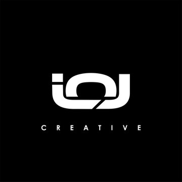 IOJ Letter Initial Logo Design Template Vector Illustration