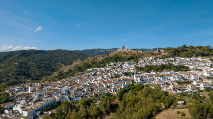 vistas del bonito municipio de Jimena de la Frontera en la provincia de C&aacute;diz, Espa&ntilde;a