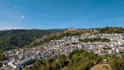 vistas del bonito municipio de Jimena de la Frontera en la provincia de Cádiz, España