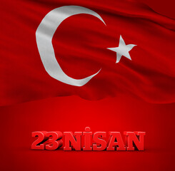 Turkish Flag, 23rd April - Turkey