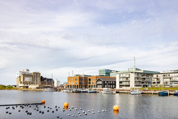  Residential construction in Odense's old harbor area,Denmark,Scandinavia,Europe