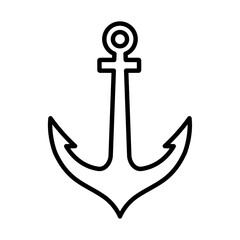 anchor icon vector logo template