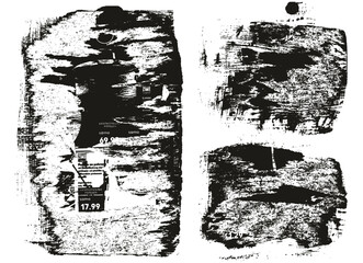 Obraz premium Ripped & Torn Paper Background Mix Grunge Punk Style High Detail Abstract Vector Background Mix Set 